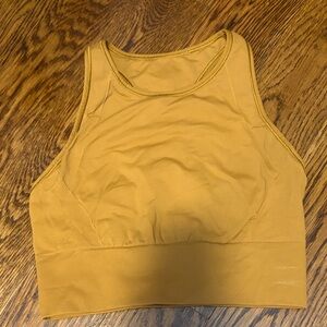 Lululemon gold high neck sports bra